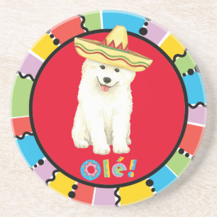 Fiesta Samoyed Zandsteen Onderzetter