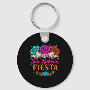 Fiesta San Antonio Texas Rozen Grappig Mexicaans E Sleutelhanger