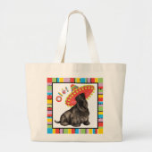 Fiesta Scottish Terrier Grote Tote Bag (Voorkant)