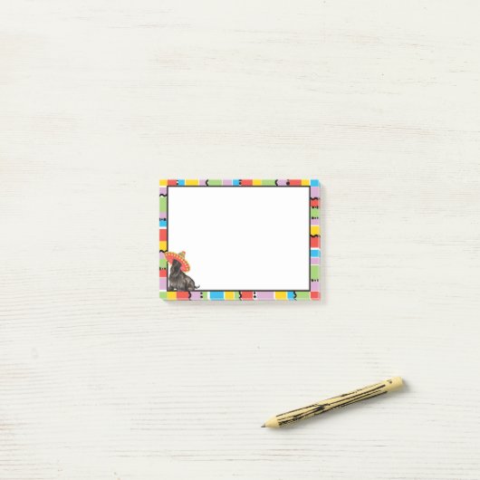 Fiesta Scottish Terrier Post-it® Notes (Op bureau)