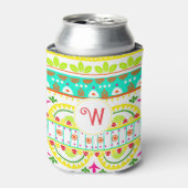 Fiesta serape-monogram blikjeskoeler (Blikje Voorkant)