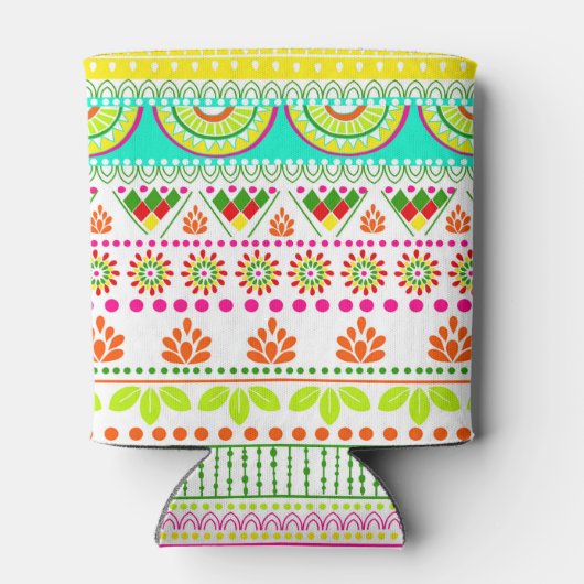 Fiesta serape-monogram blikjeskoeler (Achterkant)