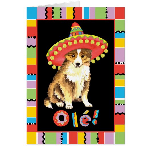 Fiesta Sheltie Card (Voorkant)
