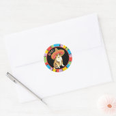 Fiesta Sheltie Ronde Sticker (Envelop)