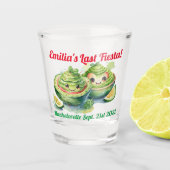 Fiesta Shot Glass Avocado Bachelorette Personalise Shot Glas (Voorkant)