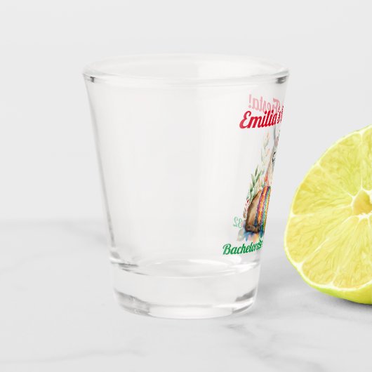 Fiesta Shot Glass Llama Bachelorette gepersonalise Shot Glas (Links)