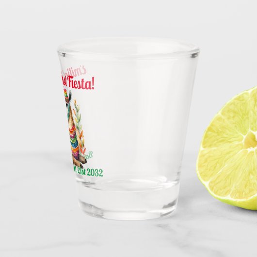 Fiesta Shot Glass Llama Bachelorette gepersonalise Shot Glas (Rechts)
