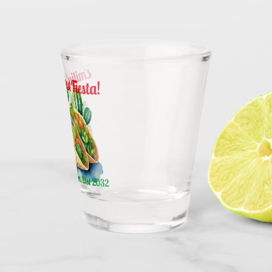 Fiesta Shot Glass Taco Bachelorette gepersonalisee Shot Glas (Rechts)