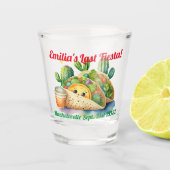 Fiesta Shot Glass Taco Bachelorette gepersonalisee Shot Glas (Voorkant)