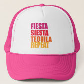 Fiesta, Siesta, Tequila Bachelorette Vacation Trucker Pet (Voorkant)