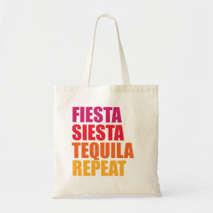 Fiesta, Siesta, Tequila Bachelorette Vakantie Tote Bag