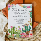 Fiesta Siesta Tequila Repat Bachelorette Party Kaart