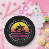 Fiesta Siesta Tequila Repat Bachelorette Party Papieren Bordje (Feest)