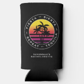 Fiesta Siesta Tequila Repat Bachelorette Party Seltzer Blikjeskoeler (Achterkant)