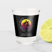 Fiesta Siesta Tequila Repat Bachelorette Party Shot Glas (Voorkant)