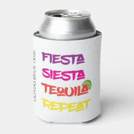Fiesta Siesta Tequila Repeat Bachelorette Blikjeskoeler