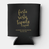 Fiesta Siesta Tequila Repeat Glitter Bachelorette Blikjeskoeler (Voorkant)