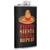 Fiesta Siesta Tequila Repeat Heupfles (Rechts)