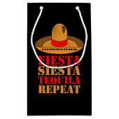 Fiesta Siesta Tequila Repeat Klein Cadeauzakje (Achterkant)
