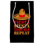 Fiesta Siesta Tequila Repeat Klein Cadeauzakje (Voorkant)