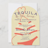 Fiesta Siesta Tequila Tan Lines Bachelorette Club Kaart (Voorkant)