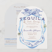 Fiesta Siesta Tequila Tan Lines Club Bachelorette Kaart (Voorkant / Achterkant)