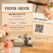 Fiesta Siesta Terra Cotta Bachelorette Weekend Kaart