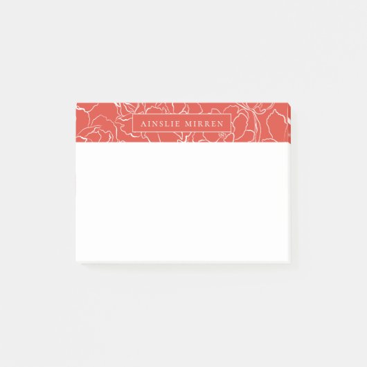 Fiesta Simply Floral Personalized Post-it® Notes (Voorkant)