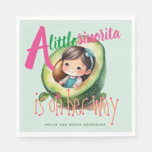 Fiesta Sinorita Baby Meisje Douche Partyware Mint Servet