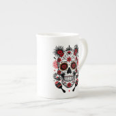 Fiesta Skull Vibes 2 Porselein Kop (Voorkant rechts)