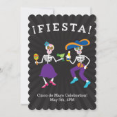 Fiesta Skulls Party Uitnodiging (Voorkant)