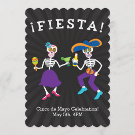 Fiesta Skulls Party Uitnodiging