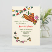 Fiesta Sombrero Kaart (Staand voorkant)