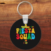 Fiesta Squad Bruid Bruidsmeisje Mijn Laatste Fiest Sleutelhanger (Voorkant)