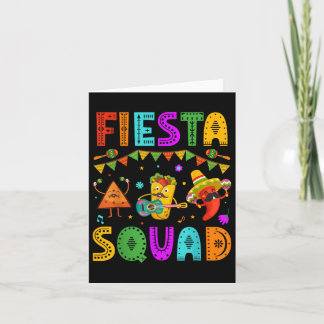Fiesta Squad Cinco de Mayo Feest Mexicaans Festiva Kaart