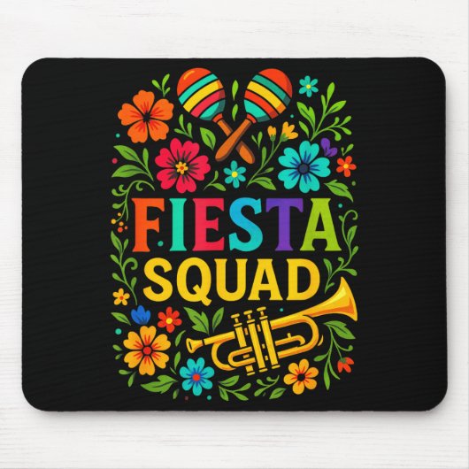 Fiesta Squad - Cinco De Mayo Feest Mexicaanse Stij Muismat (Voorkant)