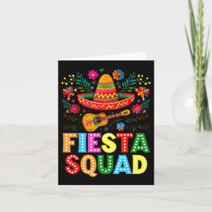 Fiesta Squad Cinco De Mayo Laten we feesten Mexica Kaart