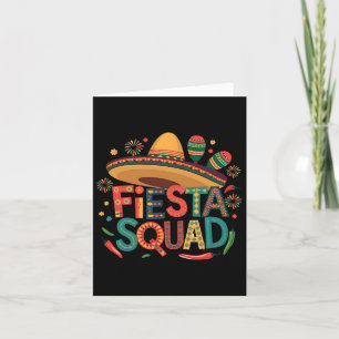 Fiesta Squad Cinco de Mayo Mexicaanse Fiesta voor Kaart
