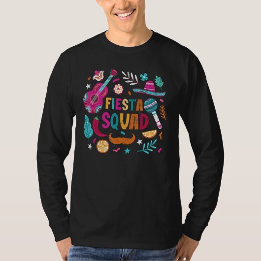 Fiesta Squad Cinco De Mayo Mexican Party Matching T-shirt (Voorkant)