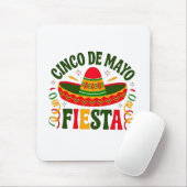 Fiesta Squad Cinco De Mayo Mexican Sombrero Muismat (Met muis)