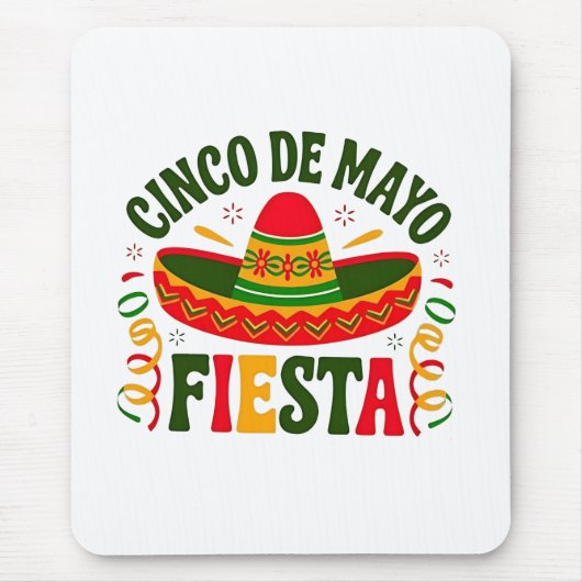 Fiesta Squad Cinco De Mayo Mexican Sombrero Muismat (Voorkant)