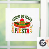 Fiesta Squad Cinco De Mayo Mexican Sombrero Raamsticker (Huis)