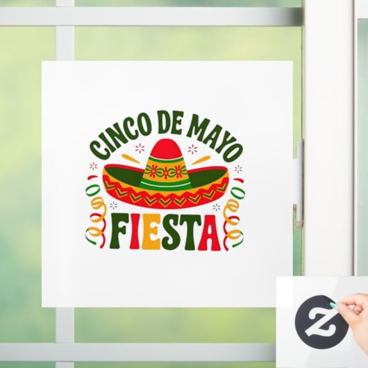 Fiesta Squad Cinco De Mayo Mexican Sombrero Raamsticker (Huis)