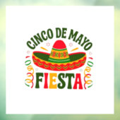 Fiesta Squad Cinco De Mayo Mexican Sombrero Raamsticker (Vel 3)