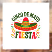 Fiesta Squad Cinco De Mayo Mexican Sombrero Raamsticker (Vel 2)