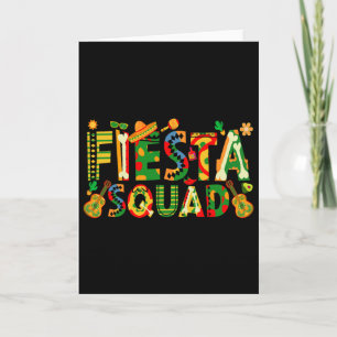 Fiesta Squad Familie Matching Cinco De Mayo Feest Kaart