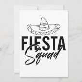 Fiesta Squad Fiesta Bachelorette Party Shirten, 1/ Feestdagenkaart (Voorkant)