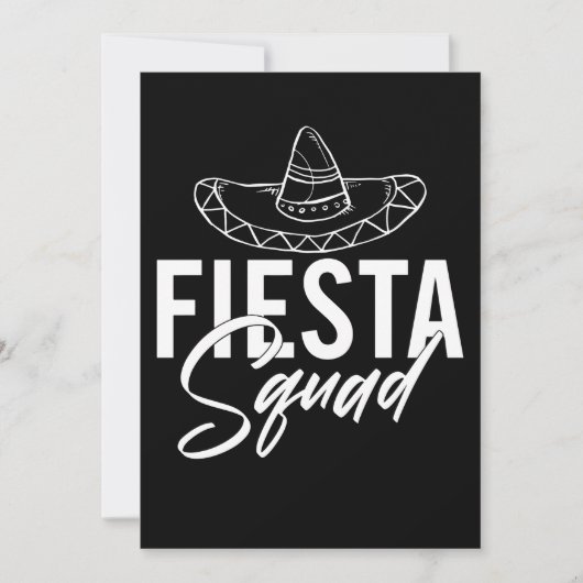 Fiesta Squad Fiesta Bachelorette Party Shirten, 2/ Bedankkaart (Voorkant)