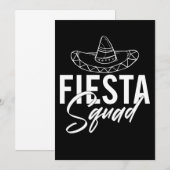 Fiesta Squad Fiesta Bachelorette Party Shirten, 2/ Bedankkaart (Voorkant / Achterkant)