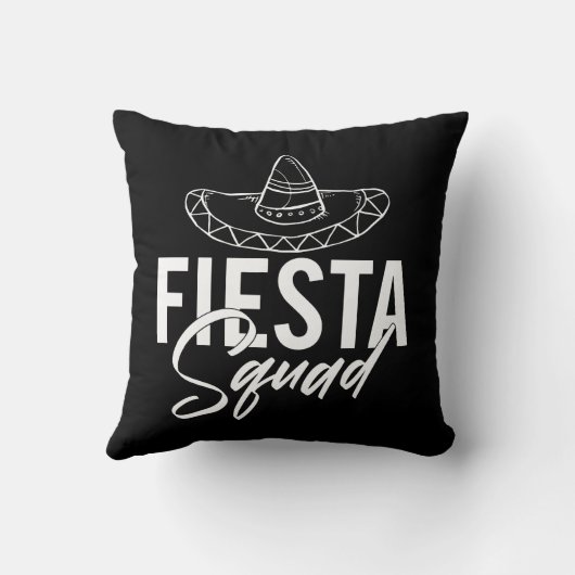 Fiesta Squad Fiesta Bachelorette Party Shirten, 2/ Kussen (Achterkant)